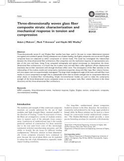 Three-Dimensionally Woven Glass Fiber Composite Struts: Characterization and Mechanical Response in Tension and Compression