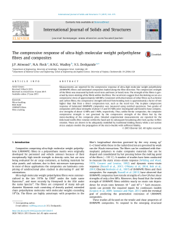 The Compressive Response of Ultra-high Molecular Weight Polyethylene Fibres and Composites
