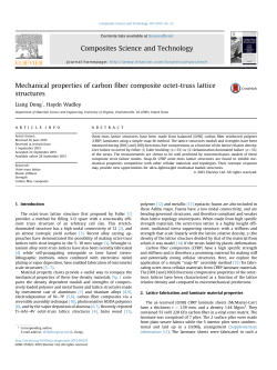 Mechanical Properties of Carbon Fiber Composite Octet-Truss Lattice Structures
