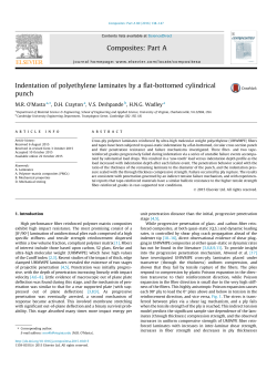 Indentation of Polyethylene Laminates by a Flat-Bottomed Cylindrical Punch