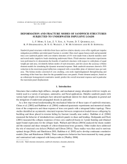 Deformation and Fracture Modes of Sandwich Structures Subjected to Underwater Impulsive Loads