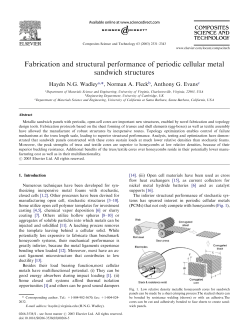 Fabrication and Structural Performance of Periodic Cellular Metal Sandwich Structures