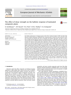 The Effect of Shear Strength on the Ballistic Response of Laminated Composite Plates