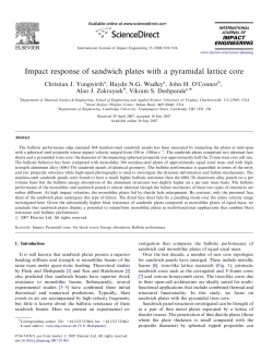 Impact Response of Sandwich Plates with a Pyramidal Lattice Core