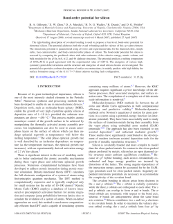 Bond Order Potential for Silicon