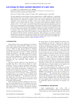Low Energy Ion Beam Assistance Effect on Spin Valve