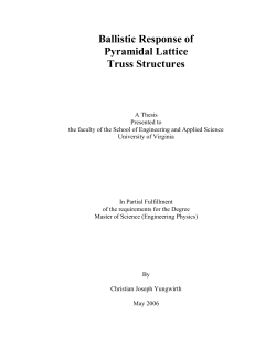 Ballistic Response of Pyramidal Lattice Truss Structures