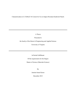 Characterization of a Ti(Mo)C-Ni Cermet for Use in Impact Resistant Sandwich Panels