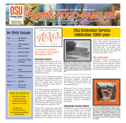 OSU Clackamas County Extension Community Report 2011