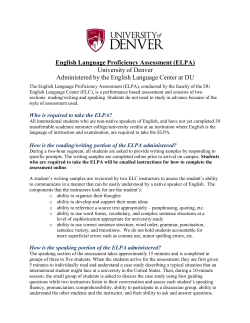 English Language&nbsp;Proficiency Assessment&nbsp;(ELPA)