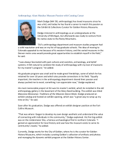 Mark Dodge (MA '00, anthropology)