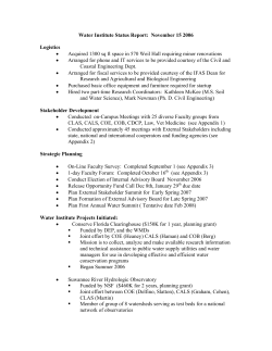 November 2006 Quarterly Report