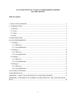 April 2011 5-year Accomplishment Report