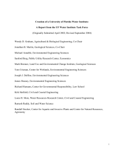 2004 UF Faculty Task Force Proposal