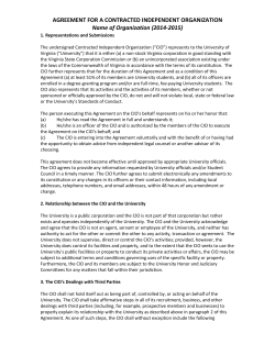 CIO agreement