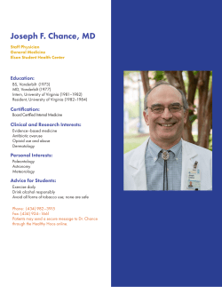 Joseph Chance, MD