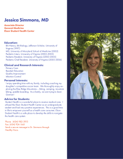 Jessica Simmons, MD Assistant Director of General Medicine