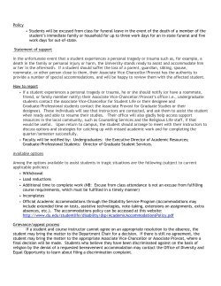 Bereavement Policy