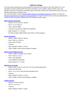 Childcare List