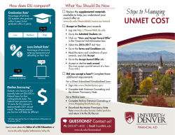 Steps to Managing Unmet Cost Brochure