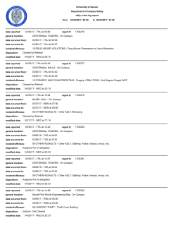 CURRENT CRIME LOG