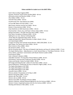 GWST Film Audio Shelf (PDF)