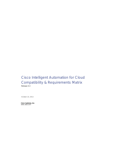 Cisco Intelligent Automation for Cloud Compatibility Matrix, 4.3
