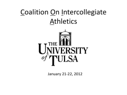 Commission on Intercollegiate Athletics Report