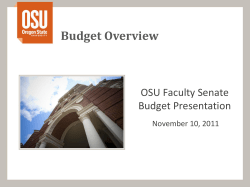 2011-2012 Budget