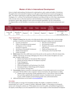 International Development Program overview