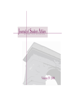 From Mexico to American College Campuses: Hispanic Immigration, Interpersonal Relationships and Identity Formation Diana Richter