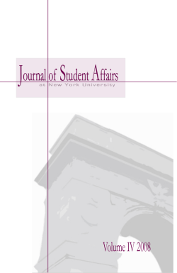 First Generation College Students: Finding an Identity and Fulfilling Dreams Marcelle Khan