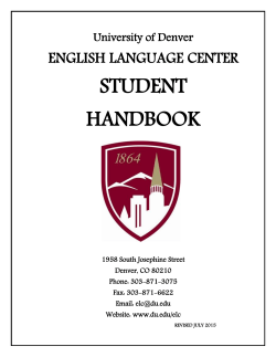 ELC Student Handbook