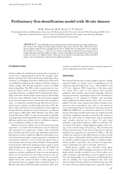 Firn densification paper