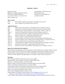 cv of Dennis V. Kent