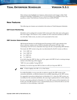 Cisco Tidal Enterprise Scheduler 5.3.1 Release Notes