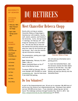February Newsletter 2015