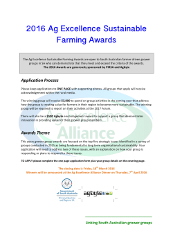 2016 Ag Ex Awards Application Form