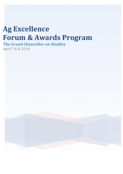 Ag Ex Annual Forum Awards Program