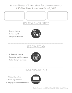 Interior Design 101: New Ideas for Setting Up Your Classroom