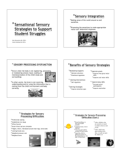 Sensational Sensory Strategies to Support Student Struggles
