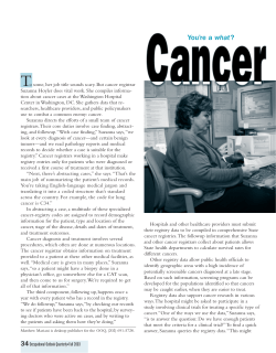 Cancer registrar