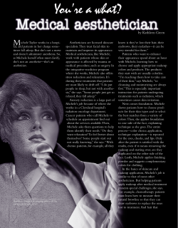 Medical aesthetician