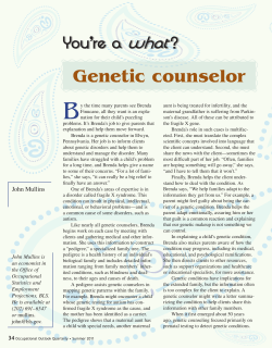 Genetic counselor