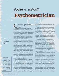 Psychometrician