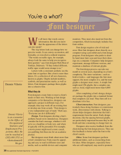 Font designer