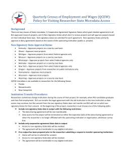 QCEW State Data Access Policy