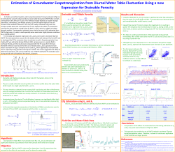 Estimation of Evapotranspiration from Diurnal Water Table Fluctuation Using a new Expression for Drainable Porosity