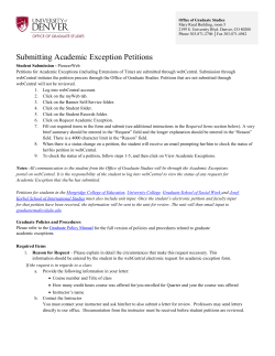 Academic Exceptions