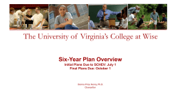 Six-Year Plan Presentation
